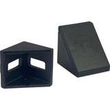 Trak Racer 40 mm aluminium hoekbeugel en kap set bevestiging Zwart, 4-delig