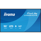 iiyama ProLite LH5064UHS-B1AG 50" 4K Ultra HD Public Display Zwart, HDMI, LAN, WiFi, Audio, USB, Android 14