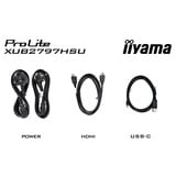 iiyama ProLite XUB2797HSU-W2 27" monitor Wit, 100 Hz, HDMI, DisplayPort, USB, Adaptive Sync