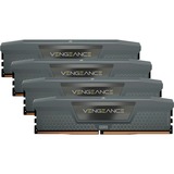 Corsair 64 GB DDR5-6000 (4x 16 GB) Quad-Kit werkgeheugen Zwart, CMK64GX5M4B6000C36, Vengeance, XMP 3.0