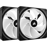 Corsair iCUE LINK QX140 RGB Starterskit case fans Zwart, 2 stuks, 140 x 140 x 25 mm, PWM