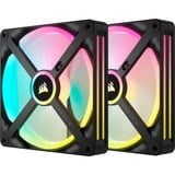 Corsair iCUE LINK QX140 RGB Starterskit case fans Zwart, 2 stuks, 140 x 140 x 25 mm, PWM