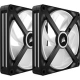 Corsair iCUE LINK QX140 RGB Starterskit case fans Zwart, 2 stuks, 140 x 140 x 25 mm, PWM