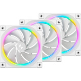 DeepCool FL12R-3 IN 1 case fan Wit, 3 stuks, 4-pin PWM, ARGB