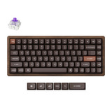Keychron K2HE All-Wood Special Edition mechanisch toetsenbord Houtkleur, US lay-out (QWERTY), Gateron Double-Rail Magnetic Nebula, 75%, Gateron Double-Rail Magnetic, OSA PBT double-shot, hot swap, Bluetooth 5.2 | USB-C