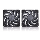Noctua Noctua NF-A12x25 G2 PWM Sx2-PP chromax.b case fans Zwart, 2 stuks, 120 x 120 x 25 mm