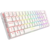 Sharkoon PureWriter W65, toetsenbord Wit, BE Lay-out, Kailh Choc V2 Low Profile Brown, RGB leds