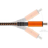 Xtorm Xtreme USB-C PD kabel 100W Oranje/zwart, 1,5 meter