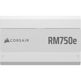Corsair RM750e modulaire 750 watt voeding  Wit, 1x 12V-2x6, 1x PCIe