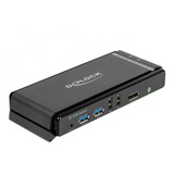DeLOCK DisplayPort 1.4 8K kvm-switch Grijs/zwart