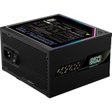 GIGABYTE AORUS ELITE GP-AE850PM PG5, 850 Watt voeding  Zwart, 6x PCIe, 1x 12VHPWR, Kabelmanagement