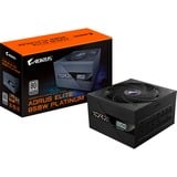 GIGABYTE GP-AE850PM PG5, 850 Watt voeding  Zwart, 6x PCIe, 1x 12VHPWR, Kabelmanagement