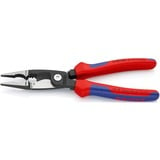 KNIPEX Elektro-Installatietang 13 82 200 Rood/blauw, slank ontwerp, geschroefde verbinding