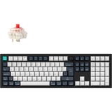 Keychron Q6 Max-M1Z QMK, toetsenbord Zwart, BE Lay-out, Gateron Jupiter Red, RGB leds, Hot-swappable, Bluetooth, 2.4GHz