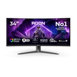 AOC AGON PRO AGP346UCSD 34" Curved UltraWide gaming monitor Zwart, 2x HDMI, 1x DisplayPort, USB-C, Audio, 360 Hz
