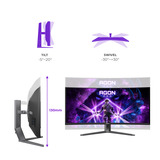 AOC AGON PRO AGP346UCSD 34" Curved UltraWide gaming monitor Zwart, 2x HDMI, 1x DisplayPort, USB-C, Audio, 360 Hz