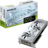 GIGABYTE GeForce RTX 5070 Ti EAGLE OC ICE SFF 16G grafische kaart 1x HDMI, 3x DisplayPort
