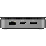 ICY BOX IB-DK408-C41 dockingstation Antraciet, USB-C, USB-A, HDMI, DisplayPort, RJ-45