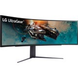 LG 49GR85DC-B 49" Curved UltraWide gaming monitor Zwart, 2x HDMI, 1x DisplayPort, 2x USB-A, 240 Hz