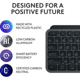 Logitech MX Keys S Advanced toetsenbord Grafiet, US-International lay-out (QWERTY)