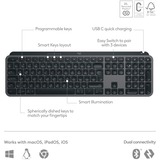 Logitech MX Keys S Advanced toetsenbord Grafiet, US-International lay-out (QWERTY)