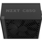 NZXT C850 Gold ATX 3.1, 850 Watt voeding  Zwart, 1x 16-pins grafische kaartconnector, 6x PCIe, kabelmanagement