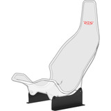 Res-Tech GT Carbon Seat bevestiging Zwart