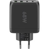 goobay 68W GaN USB-C PD Multiport Quick Charger Zwart