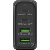 goobay 68W GaN USB-C PD Multiport Quick Charger Zwart