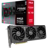 ASUS PRIME Radeon RX 9070 EVO OC grafische kaart Grijs, 3x DisplayPort, 1x HDMI