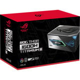ASUS ROG Thor Titanium III EVO modulaire 1600 watt voeding  Zwart, 2x 12V-2x6, 4x PCIe