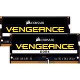 Corsair 32 GB DDR4-2400 (2x 16 GB) Kit laptopgeheugen Zwart, CMSX32GX4M2A2400C16, Vengeance