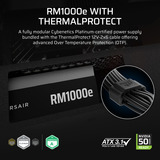 Corsair RM1000e (2026) modulaire 1000 watt voeding  Zwart, 1x 12V-2x6, 4x PCIe, ATX 3.1, ThermalProtect 12V-2x6
