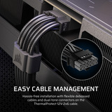 Corsair RM1000e (2026) modulaire 1000 watt voeding  Zwart, 1x 12V-2x6, 4x PCIe, ATX 3.1, ThermalProtect 12V-2x6