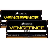 Corsair Vengeance 32 GB DDR4-2400 (2x 16 GB) laptopgeheugen Zwart, CMSX32GX4M2A2400C16, SO-DIMM