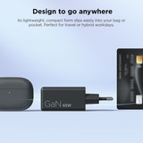 Lenovo 65W Mini USB-C GaN Charger Zwart, 1x USB-C