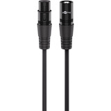 goobay XLR-aansluitkabel Zwart, 1 meter