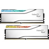 G.Skill 32 GB DDR5-7600 Kit werkgeheugen Zilver, F5-7600J3646G16GX2-TR5S, Trident Z Royal, RGB led, XMP 3.0