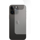 Just in Case iPhone 15 Pro Max - Back Cover Tempered Glass - Clear screenprotector Transparant