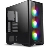 Lian Li Lancool II Mesh RGB midi tower behuizing Zwart | 2x USB-A | 1x USB-C | RGB | Tempered Glass