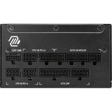 MSI MAG A1250GL PCIE5, 1250W voeding  Zwart, 4x PCIe, 1x 12V-2x6, kabelmanagement