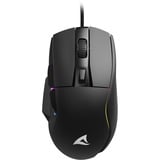 Sharkoon SKILLER SGM35 gaming muis Zwart, 400 - 6400 dpi, RGB leds