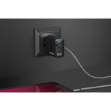 Sitecom 65W GaN Power Delivery oplader met led-scherm Zwart, 2x USB-C, 1x USB-A