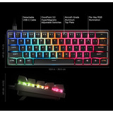 SteelSeries Apex Pro Mini Gen 3 RGB mechanisch gaming toetsenbord Zwart, FR lay-out (AZERTY), SteelSeries OmniPoint 3.0, 60%