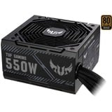 ASUS TUF Gaming 550B, 550 Watt voeding  Zwart, 2x PCIe