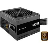 Corsair CX550, 550 Watt voeding  Zwart, 2x PCIe