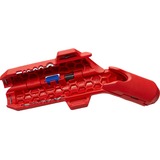 KNIPEX ErgoStrip Universeel kabelstrip-/ontmantelingsgereedschap Rood/blauw