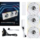 Lian Li UNI FAN TL120 LCD Reverse Blade Wireless Triple Pack case fan Wit, 4-pin PWM + 1x 9-pin USB, Incl. controller