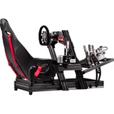 Next Level Racing F-GT Elite - Front & Side Mount edition racing simulator Zwart/rood