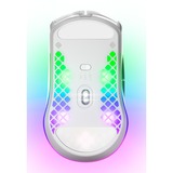 SteelSeries Aerox 3 Wireless - Snow gaming muis Wit, 18.000 dpi, RGB leds